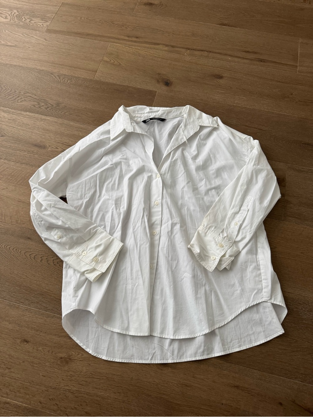 Zara White Collared Shirt
